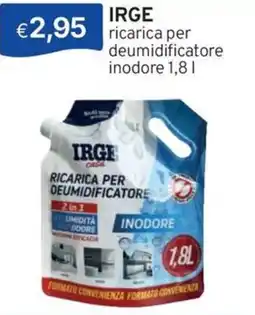 Sirene Blu IRGE ricarica per deumidificatore inodore offerta