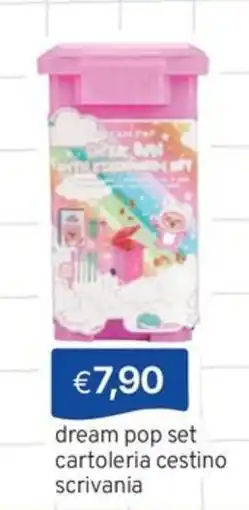 Sirene Blu dream pop set cartoleria cestino scrivania offerta
