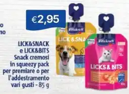 Sirene Blu LICK&SNACK e LICK&BITS offerta