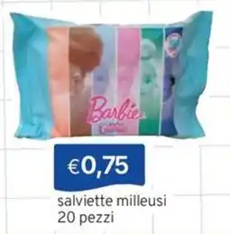 Sirene Blu Barbie salviette milleusi offerta