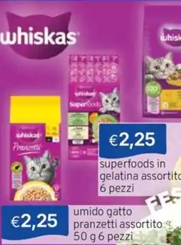 Sirene Blu whiskas pranzetti offerta