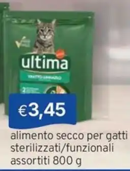 Sirene Blu ultima alimento secco per gatti sterilizzati/funzionali offerta