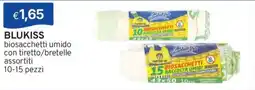 Sirene Blu BLUKISS biosacchetti umido con tiretto/bretelle assortiti offerta