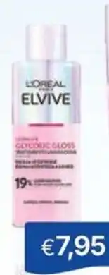 Sirene Blu L'ORÉAL PARIS ELVIVE glycolic gloss trattamento laminazione/ siero senza risciacquo offerta