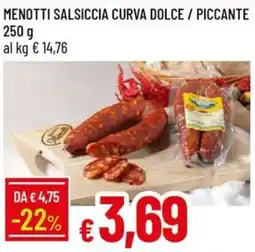 Galassia Menotti Salsiccia Curva offerta