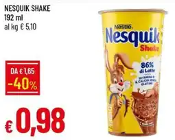Galassia Nesquik Shake offerta