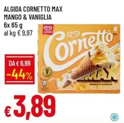 Galassia Algida Cornetto Max Mango & Vaniglia offerta