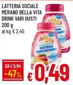 Galassia Latteria Sociale Merano Bella Vita Drink offerta