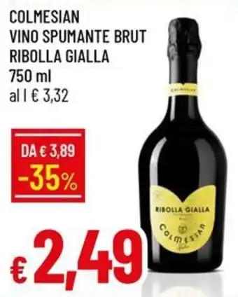 Galassia Colmesian Vino Spumante Brut Ribolla Gialla offerta