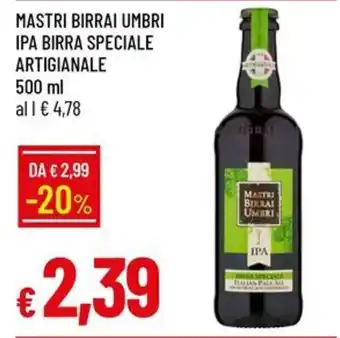 Galassia Mastri Birrai Umbri IPA Birra Speciale Artigianale offerta