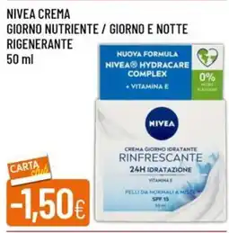 Galassia NIVEA CREMA GIORNO NUTRIENTE / GIORNO E NOTTE RIGENERANTE offerta