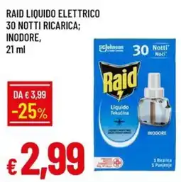 Galassia Raid Liquido Elettrico offerta