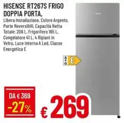Galassia HISENSE RT267S FRIGO DOPPIA PORTA offerta