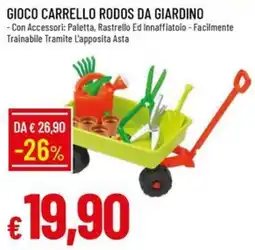 Galassia GIOCO CARRELLO RODOS DA GIARDINO offerta