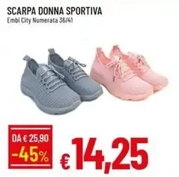 Galassia SCARPA DONNA SPORTIVA Embi City Numerata offerta
