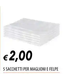 IperFamila SACCHETTI PER MAGLIONI E FELPE offerta