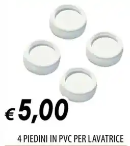 IperFamila 4 PIEDINI IN PVC PER LAVATRICE offerta