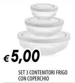 IperFamila SET 3 CONTENITORI FRIGO CON COPERCHIO offerta