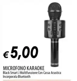 IperFamila MICROFONO KARAOKE Black Smart J offerta