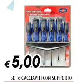 IperFamila SET 6 CACCIAVITI CON SUPPORTO offerta