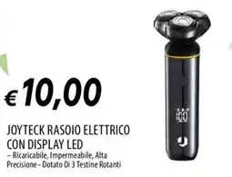 IperFamila JOYTECK RASOIO ELETTRICO CON DISPLAY LED offerta