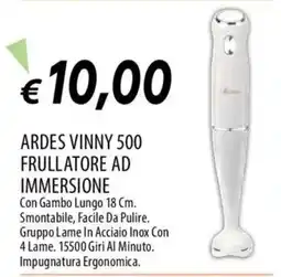 IperFamila ARDES VINNY 500 FRULLATORE AD IMMERSIONE offerta