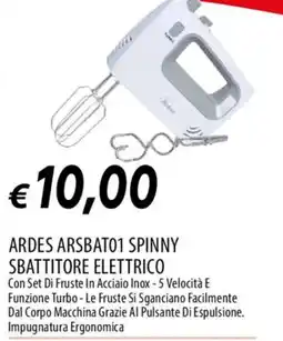 IperFamila ARDES ARSBAT01 SPINNY SBATTITORE ELETTRICO offerta