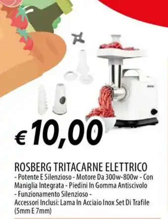 ROSBERG TRITACARNE ELETTRICO