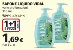 Ipercoop SAPONE LIQUIDO VIDAL offerta