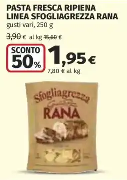 Ipercoop Pasta fresca ripiena linea sfogliagrezza rana offerta