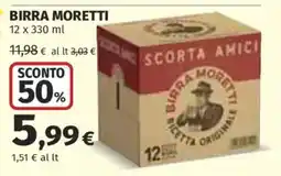 Ipercoop Birra Moretti offerta