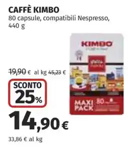 Ipercoop CAFFÈ KIMBO offerta
