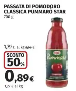 Ipercoop Passata di pomodoro classica Pummarò Star offerta