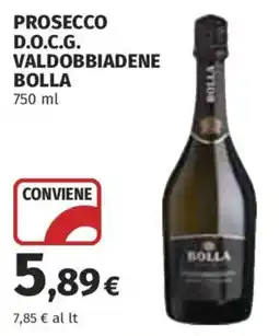Ipercoop Prosecco D.O.C.G. Valdobbiadene Bolla offerta