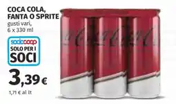 Ipercoop Coca Cola, Fanta o Sprite offerta
