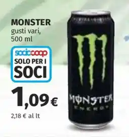 Ipercoop Monster offerta