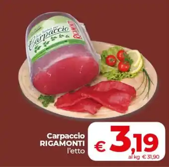 Coop Radenza Carpaccio Rigamonti offerta