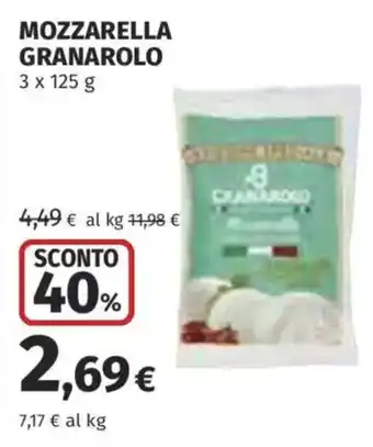 Ipercoop Mozzarella Granarolo offerta