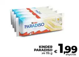 Coop Radenza Kinder Paradiso offerta