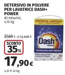 Ipercoop Detersivo in polvere per lavatrice Dash+ Power offerta
