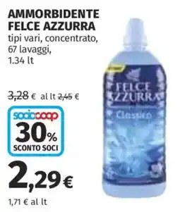 Ipercoop Ammorbidente Felce Azzurra offerta