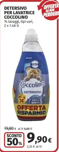 Ipercoop Detersivo per lavatrice Coccolino offerta