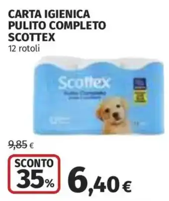 Ipercoop Carta igienica pulito completo Scottex offerta