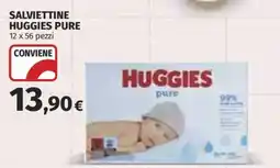 Ipercoop Salviettine Huggies Pure offerta