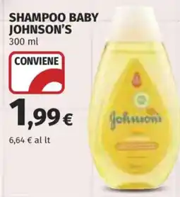Ipercoop Shampoo baby Johnson's offerta
