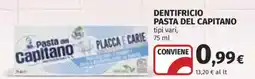 Ipercoop Dentifricio Pasta del Capitano offerta