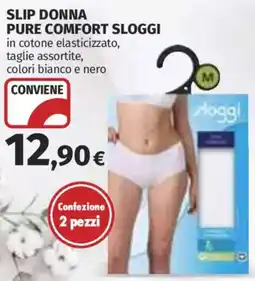Ipercoop SLIP DONNA PURE COMFORT SLOGGI offerta