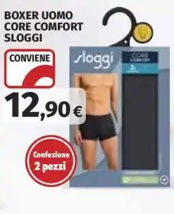 Ipercoop Boxer uomo core comfort sloggi offerta