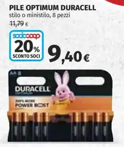 Ipercoop Pile Optimum Duracell offerta