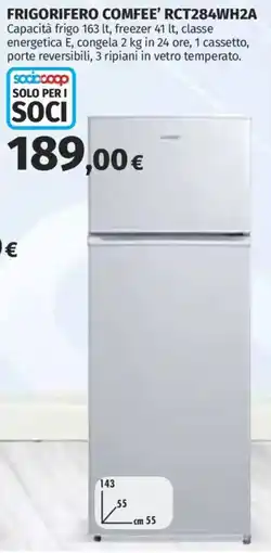 Ipercoop FRIGORIFERO COMFEE' offerta